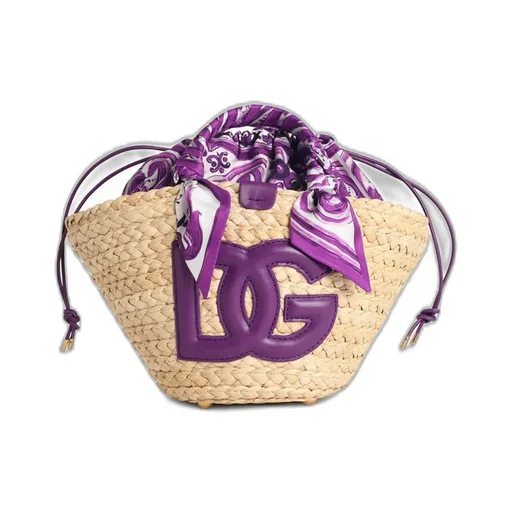 Dolce & Gabbana Small Kendra Logo Patch Shopper Bag
