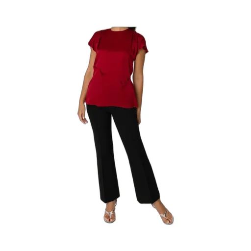 Short-Sleeve Draped Top