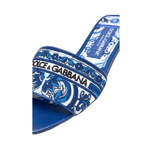 Dolce & Gabbana Logo Detailed Slip-On Slides