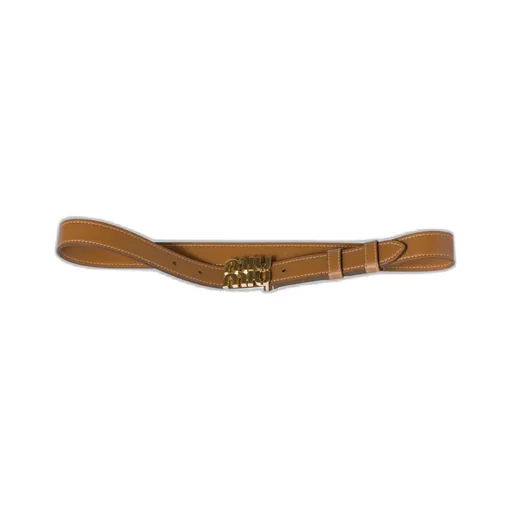Miu Miu Logo-Lettering Buckle Belt