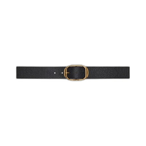 Grain Leather Oval Belt