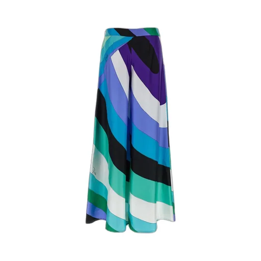 Pucci Maddalena-Print Satin Trousers