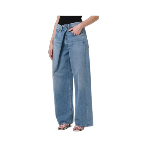 Agolde High-Rise Wide-Leg Jeans