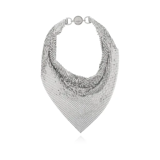 Versace Medusa Head Motif Embellished Necklace