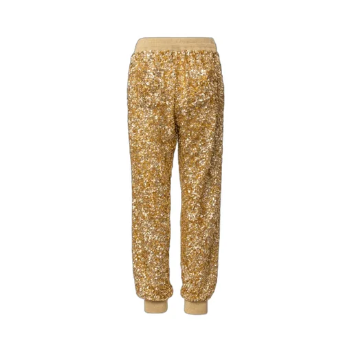 Sequin-Embellished Drawstring Track Pants