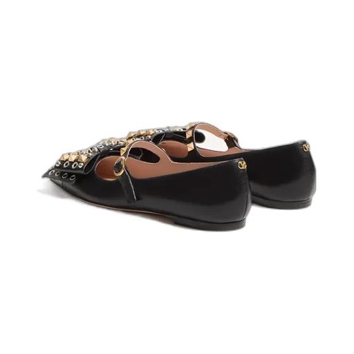 Valentino Garavani Rockstud Bowow Slip-On Ballerina Shoes