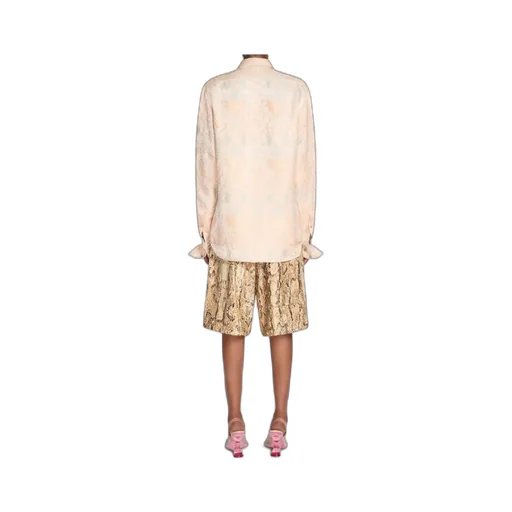 Dries Van Noten Jacquard Curved Hem Shirt