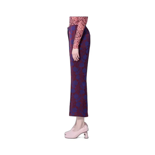 Dries Van Noten Jacquard Cropped Pants