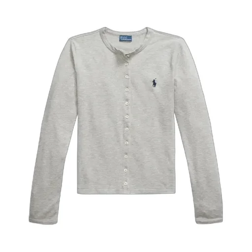 Button-Front Ribbed Top