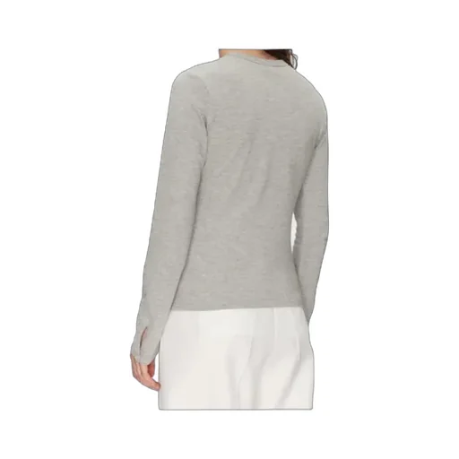 Button-Front Ribbed Top