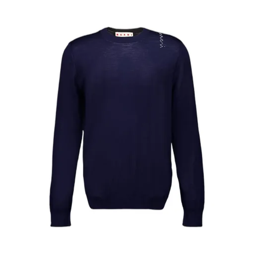 Marni Logo Embroidered Knit Sweater