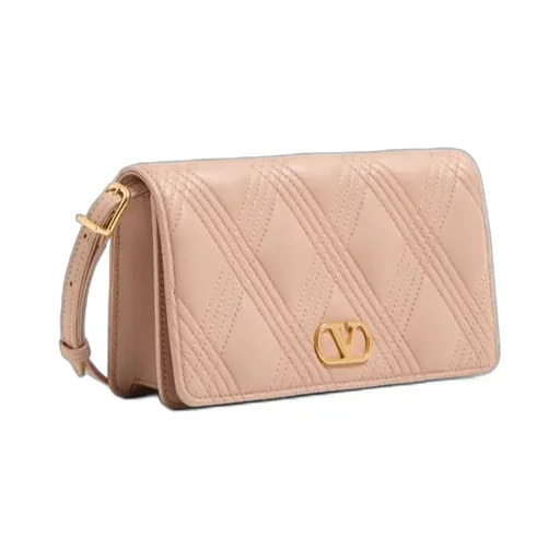 Valentino Quiltie 67 Foldover Top Mini Shoulder Bag