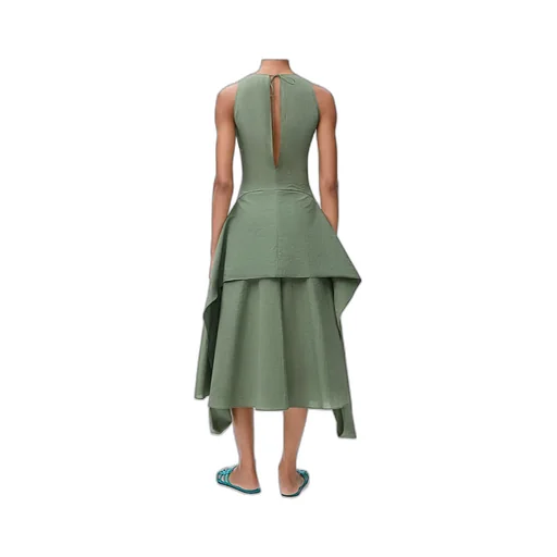 Loewe Sleeveless Wrap Midi Dress
