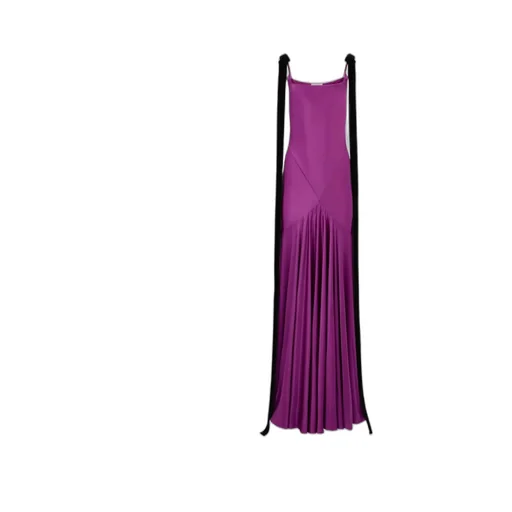 Satin-Finish Maxi Dress