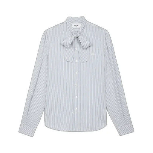 Lavalliere Mia Shirt In Striped Silk