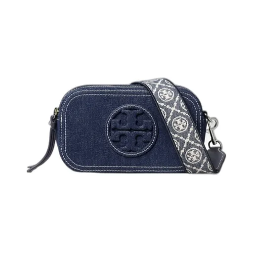 Tory Burch Mini Miller Denim Crossbody Bag