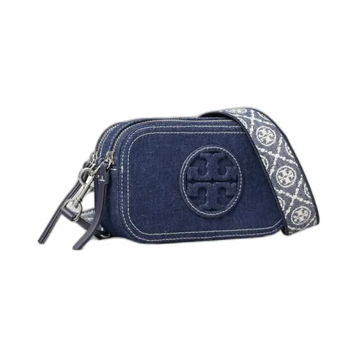 Tory Burch Mini Miller Denim Crossbody Bag