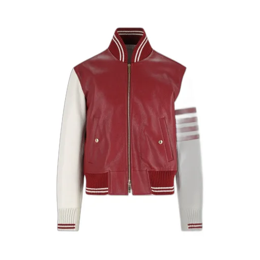 Thom Browne Zip-Up Varsity Jacket