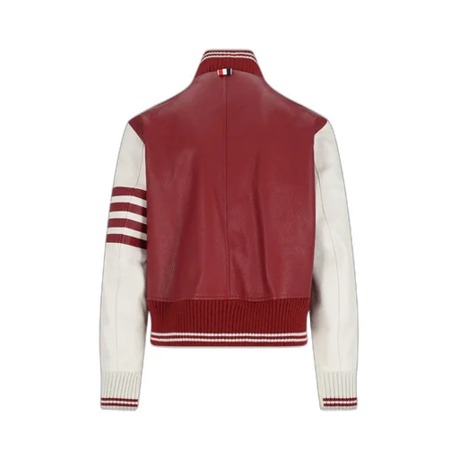 Thom Browne Zip-Up Varsity Jacket