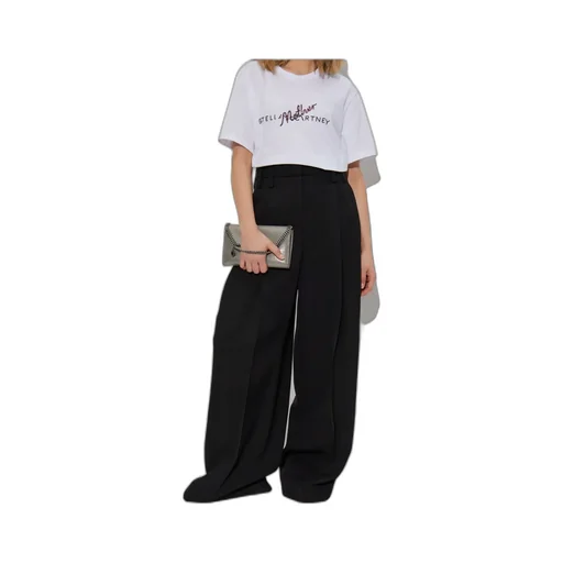 Stella Mccartney Logo Embroidered Crewneck T-Shirt