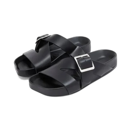 Ease Buckle Slide In Vegetable-Tanned Calfskin