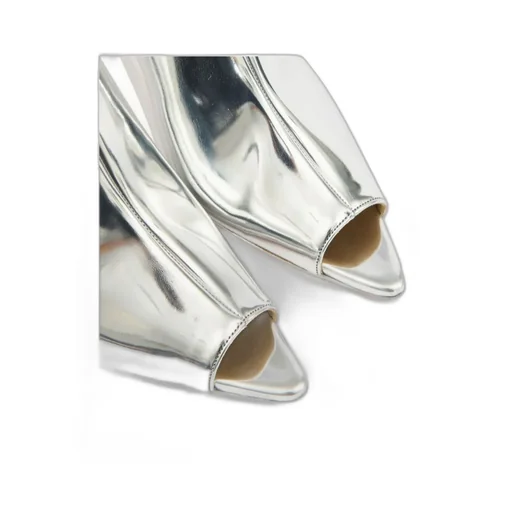 Metallic-Effect Mules
