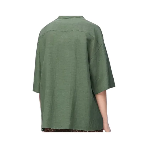 Short Sleeve Shirt In Viscose And Linen