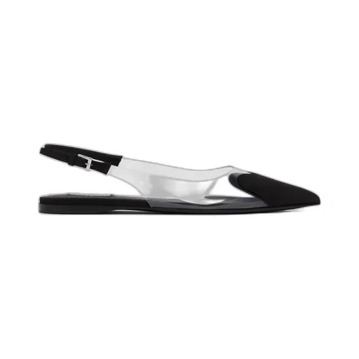 Slingback Pointed-Toe Ballet Flats