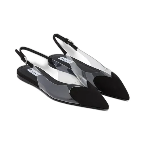 Slingback Pointed-Toe Ballet Flats