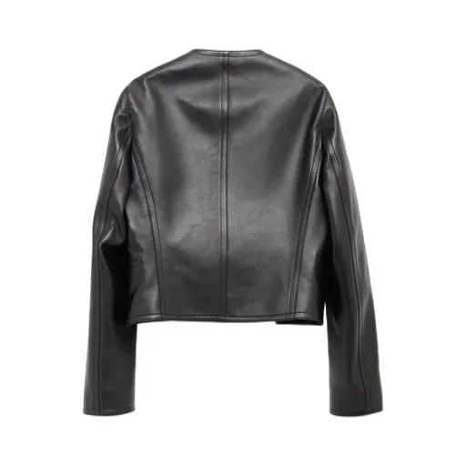 Long Sleeve Leather Jacket