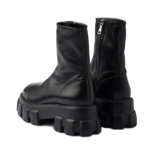 Prada Round-Toe Zipped Boots