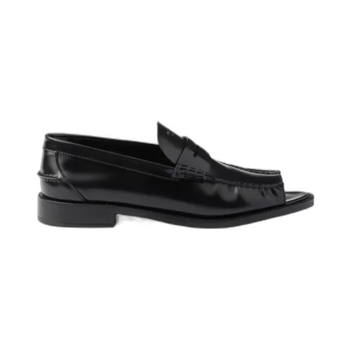 Prada Logo-Printed Penny Loafers