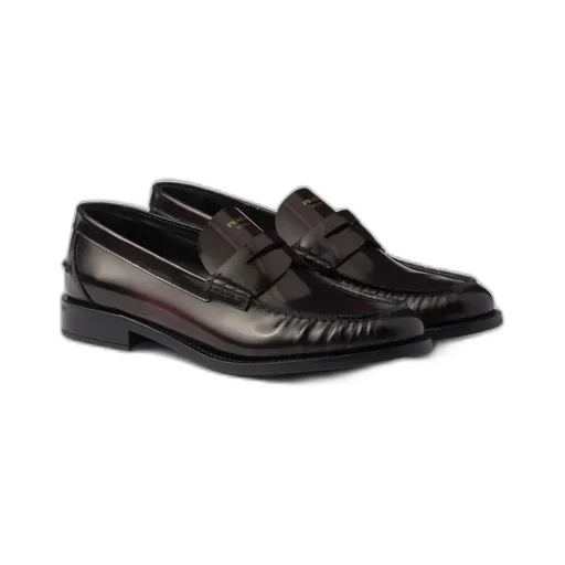 Prada Ruched Slip-On Loafers