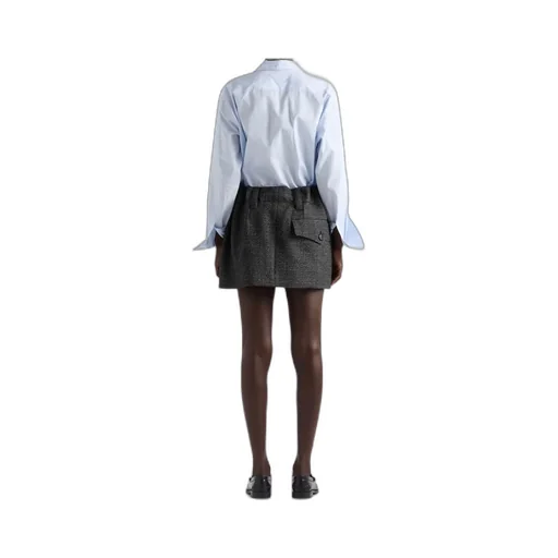 Prada Long-Sleeved Ruched Shirt