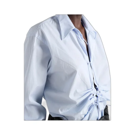 Prada Long-Sleeved Ruched Shirt
