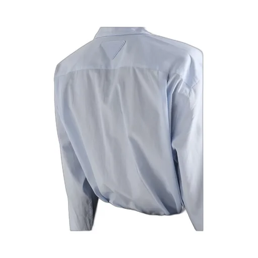 Prada Long-Sleeved Ruched Shirt