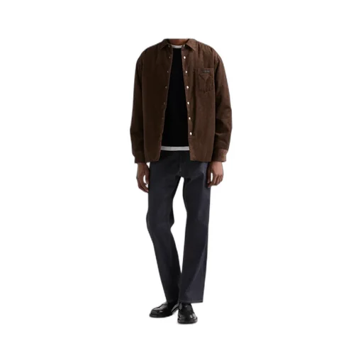 Prada Logo Detailed Long-Sleeved Shirt