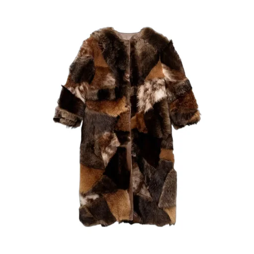 Prada Patchwork Long Coat