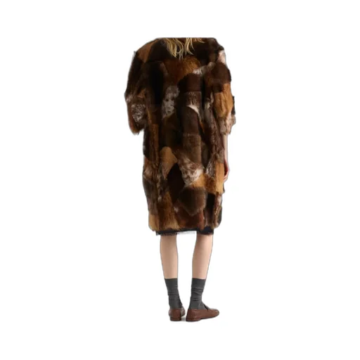 Prada Patchwork Long Coat