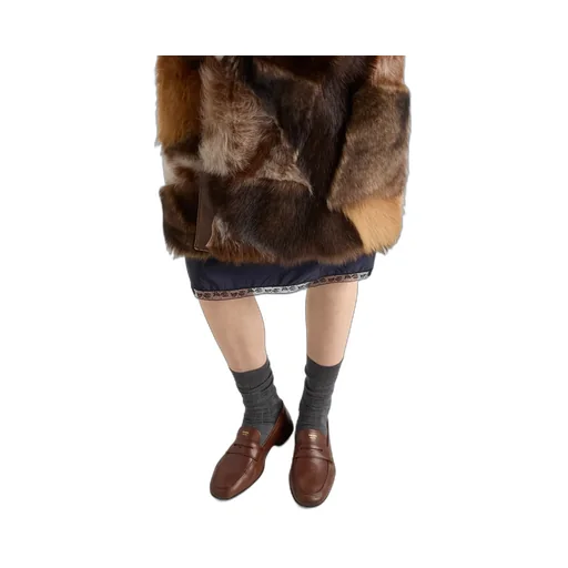 Prada Patchwork Long Coat