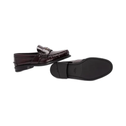 Prada Triangle-Logo Loafers