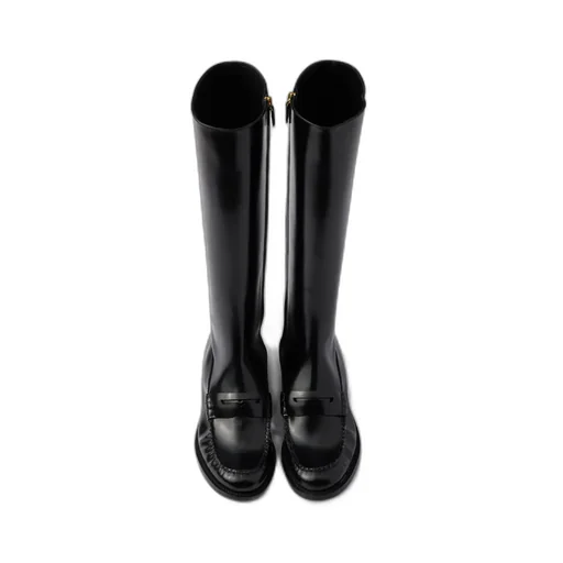 Prada Ruched Zipped Boots