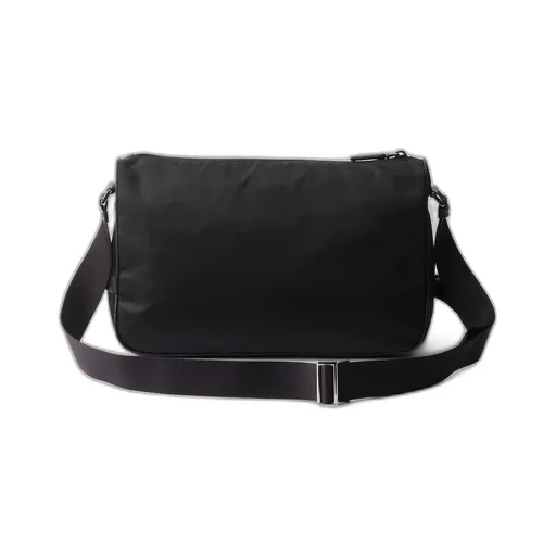 Large Re-Nylon And Saffiano Leather Shoulder Bag