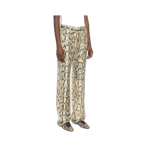 Dries Van Noten Printed High-Rise Trousers