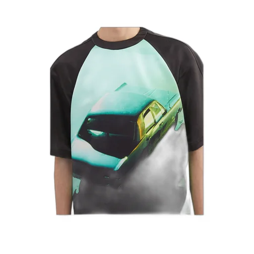 Satin Printed T-Shirt