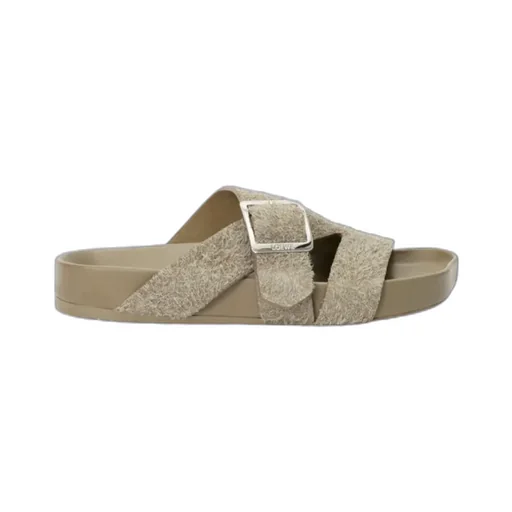 Ease Buckle Slide In Brushed Suede