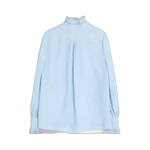 Embroidered Shirt In Shirting Linen
