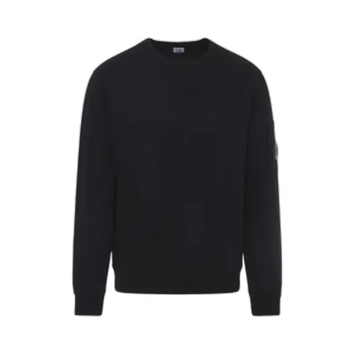 C.P. Company Lens Detailed Light Fleece Crewneck Sweatshirt