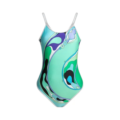 Pucci Stretch Abstract Printed Swimsuit