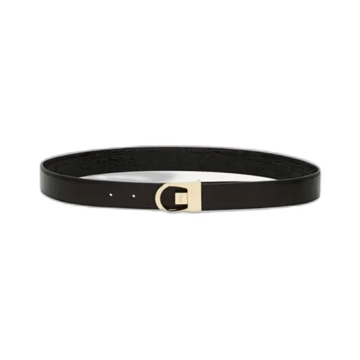 Saint Laurent Logo Engraved Reversible Belt